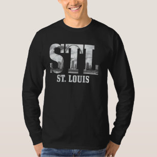 St Louis Stl Skyline Pride Missouri Vintag Pul T-Shirt