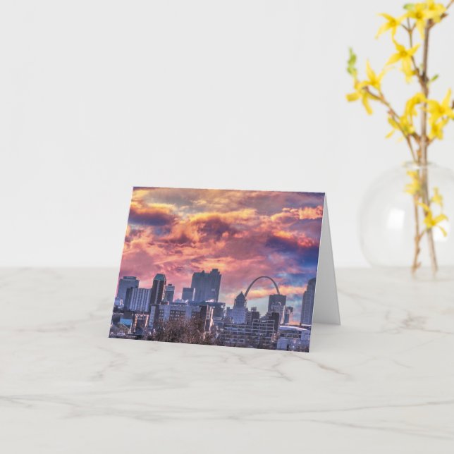 St. Louis Sunrise Karte (Gelbe Blume)