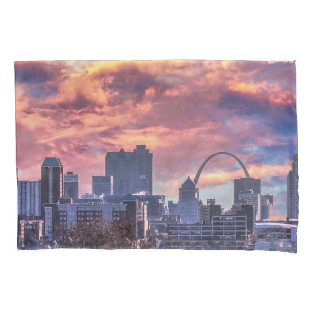 St. Louis Sunrise Kissenbezug (Vorderseite-Links)