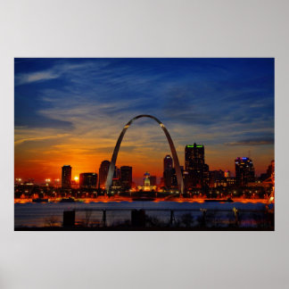 St. Louis Sunset Poster