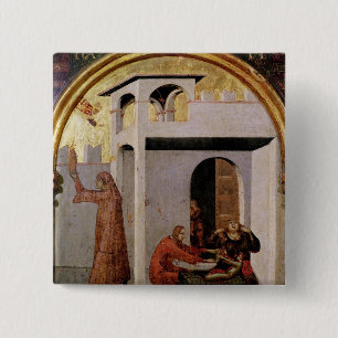 St. Louis Toulouse, das am Kopfendekranken Button