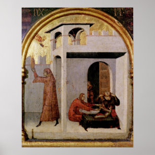 St. Louis Toulouse, das am Kopfendekranken Poster