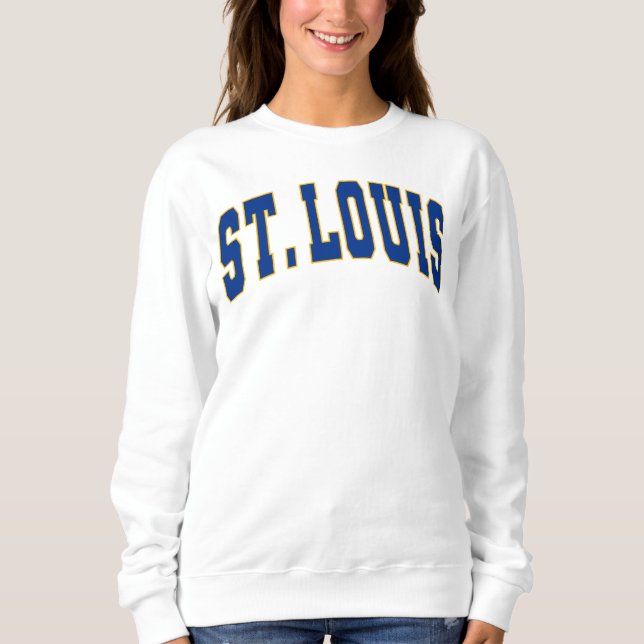 St. Louis Vintag Varsity Uni Style Sweatshirt (Vorderseite)