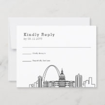 St. Louis Wedding | Stilisierte Skyline-UAWG