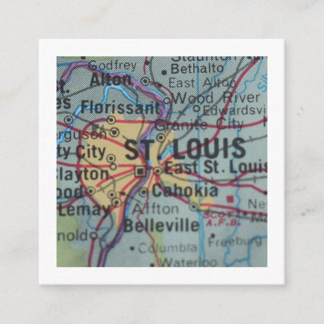 St. Louis Wir haben eine neue Adresskarte übertrag Begleitkarte (Vorderseite)