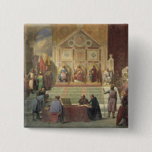 St.- Louiskönig von Frankreich Button