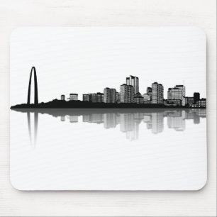 St.- LouisSkyline Mousepad (b/w)