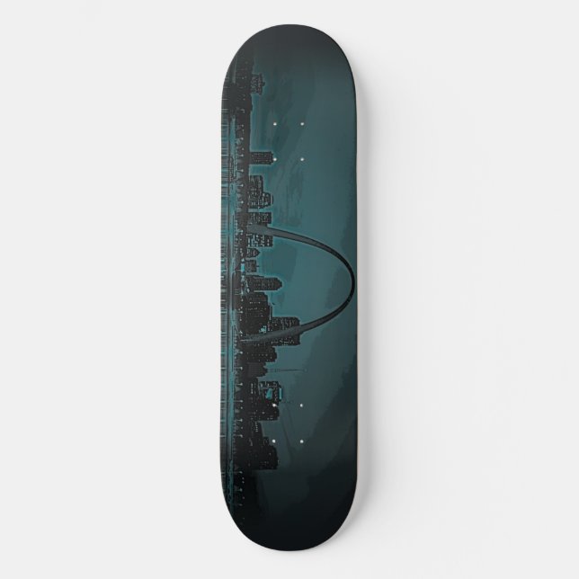 St.- LouisSkyline Skateboard (Vorderseite)