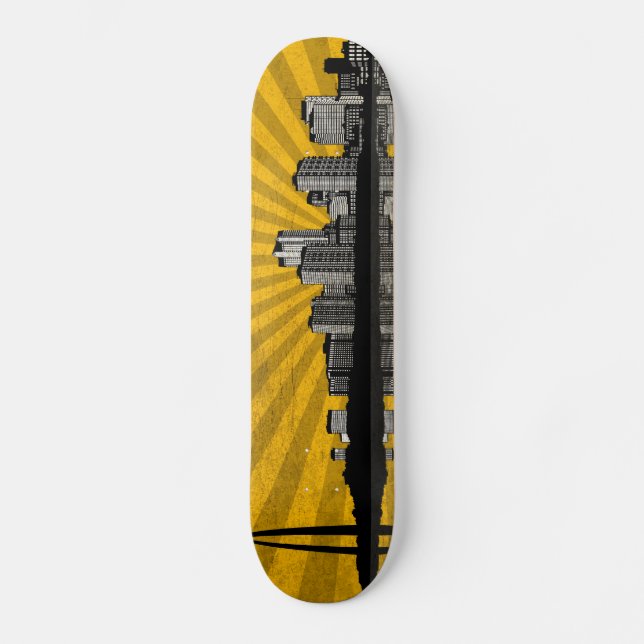St.- LouisSkyline-Skateboard-Plattform (Gelb) Skateboard (Vorderseite)