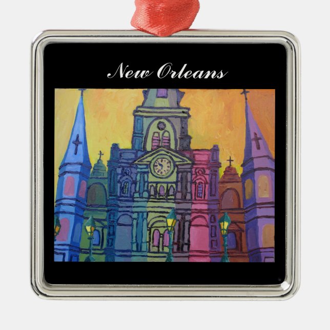 St.- Louisverzierung Silbernes Ornament (Vorne)