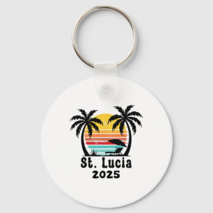 St. Lucia 2025 Familienreise Freunde Gruppenurlaub Schlüsselanhänger