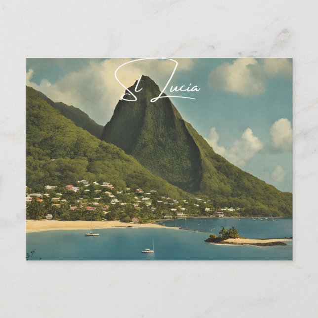 St. Lucia (2) Postkarte (Vorderseite)