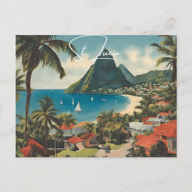 St. Lucia (4) Postkarte (Vorderseite)
