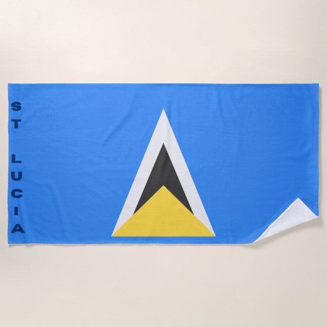 St Lucia Beach Handtuch (Vorderseite)