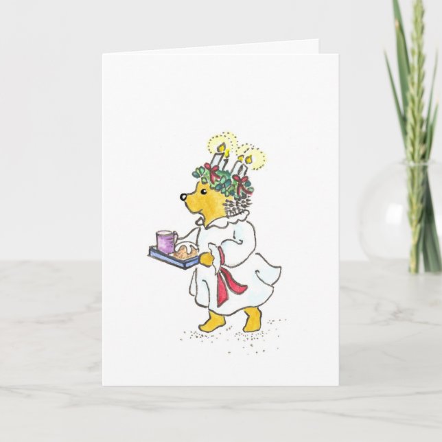 St. Lucia Card Feiertagskarte (Vorderseite)