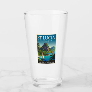 St Lucia Caribbean Jewel  Glas
