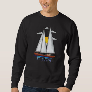 St. Lucia Coastal Nautical Sailing Sweatshirt