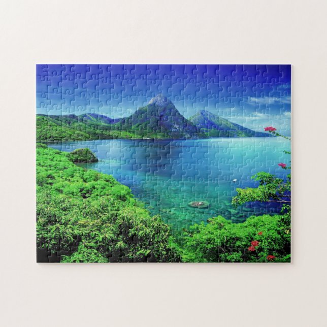 St. Lucia Die Pitons Puzzle (Horizontal)