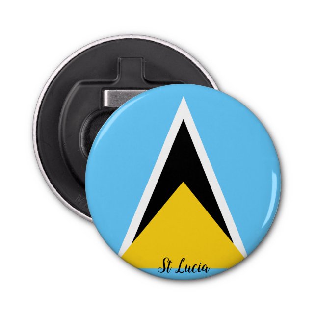 St Lucia Flag Flaschenöffner (Vorderseite)