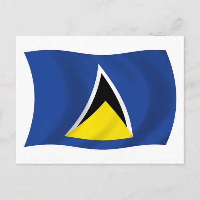 St. Lucia Flag Postkarte (Vorderseite)