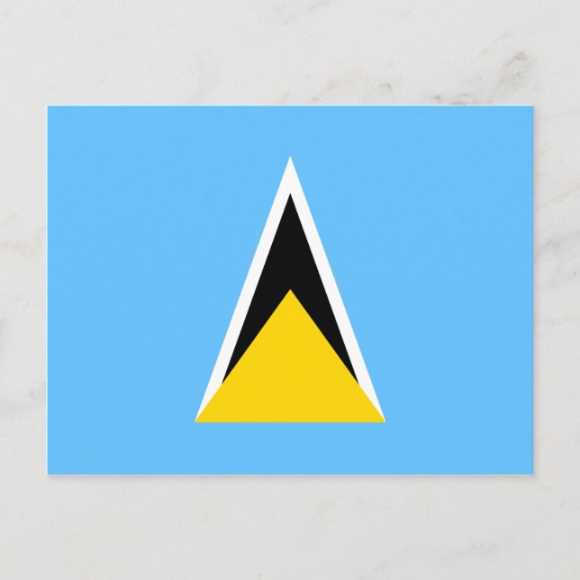 St. Lucia Flag Postkarte (Vorderseite)