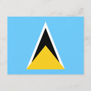 St. Lucia Flag Postkarte