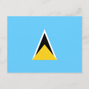 St. Lucia Flag Postkarte