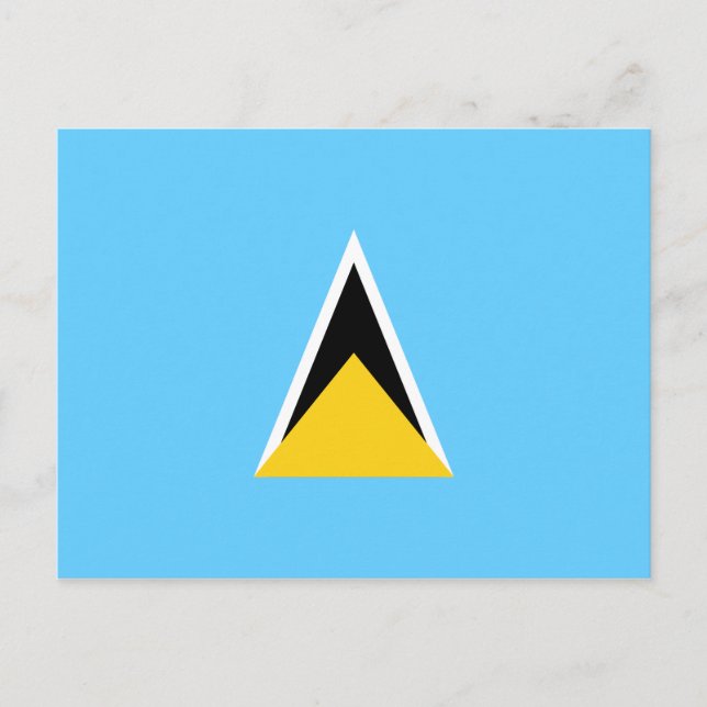 St. Lucia Flag Postkarte (Vorderseite)