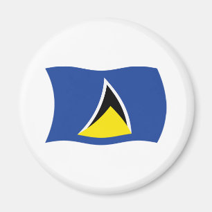 St. Lucia Flaggenmagnet Magnet