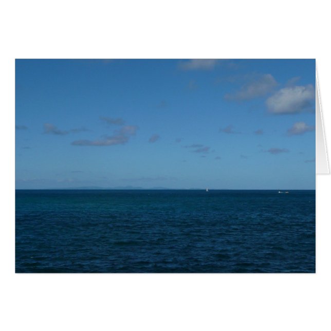 St. Lucia Horizon Blauer Ozean (Vorderseite (Horizontal))