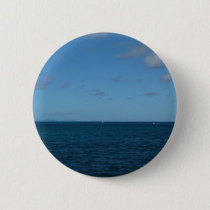 St. Lucia Horizon Blauer Ozean Button