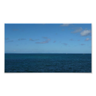 St. Lucia Horizon Blauer Ozean Fotodruck