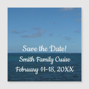 St. Lucia Horizon Blauer Ozean Magnetkarte