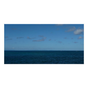 St. Lucia Horizon Blauer Ozean Poster