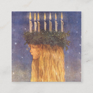 St Lucia John Bauer Quadratische Visitenkarte