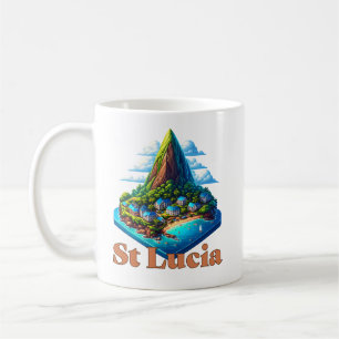 St Lucia Karibik Kaffeetasse