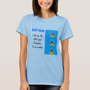 St. Lucia Loyalität zu meinem Land T - Shirt