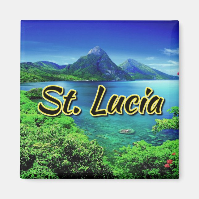 St. Lucia Magnet (Vorne)