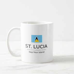 St. Lucia Minimalist Täglicher Stolz Kaffeetasse