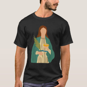St. Lucia Patronin der Augen und Blinden Katholisc T-Shirt