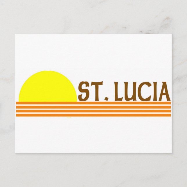 St. Lucia Postkarte (Vorderseite)