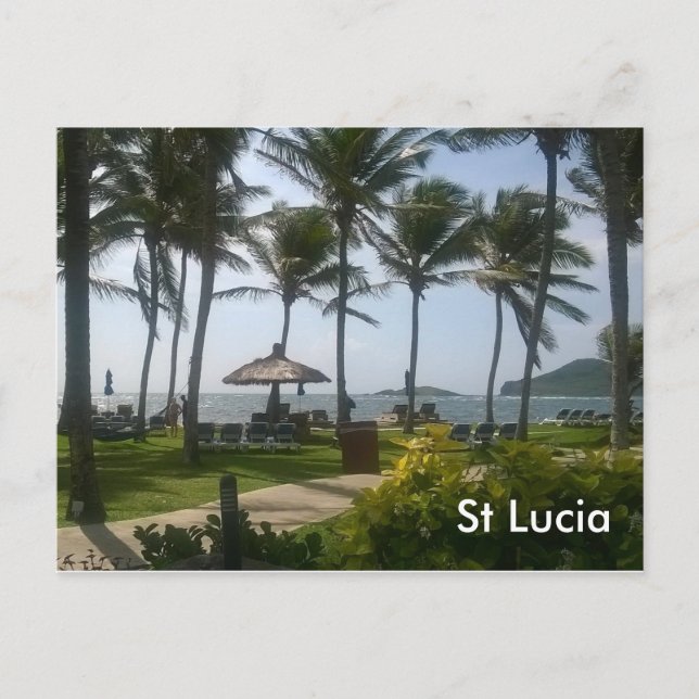 St Lucia Postkarte (Vorderseite)