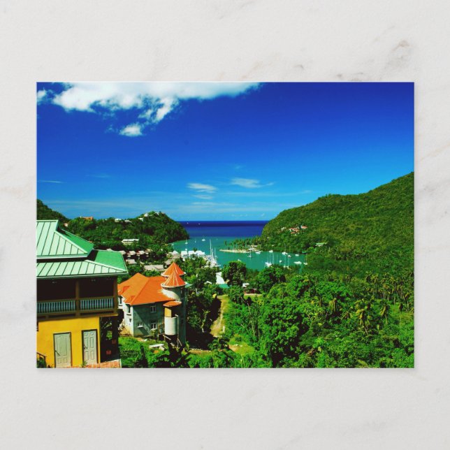 St. Lucia Postkarte (Vorderseite)
