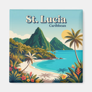 St. Lucia Saint Lucia Magnet