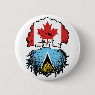 St. Lucia St. Lucian Canadian Kanada Baumwurzel Button