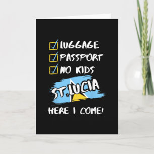 St. Lucia Urlaubsoutfit für Paare ohne Kinder St. Karte