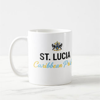 St. Lucia Wappen | Täglicher Stolz Kaffeetasse