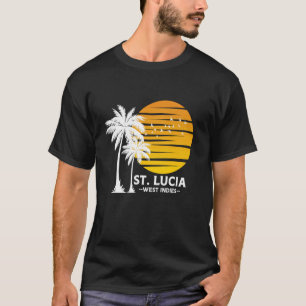 St. Lucia West Indies Lucian Beach Pride Andenken  T-Shirt