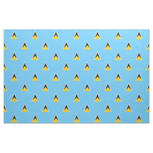 St- Luciaflaggengewebe hellblau Stoff