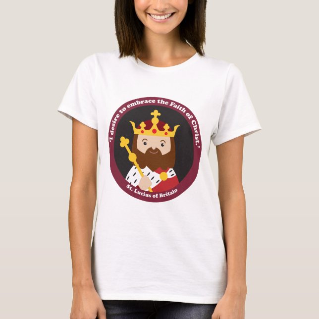 St. Lucius of Britain T-Shirt (Vorderseite)